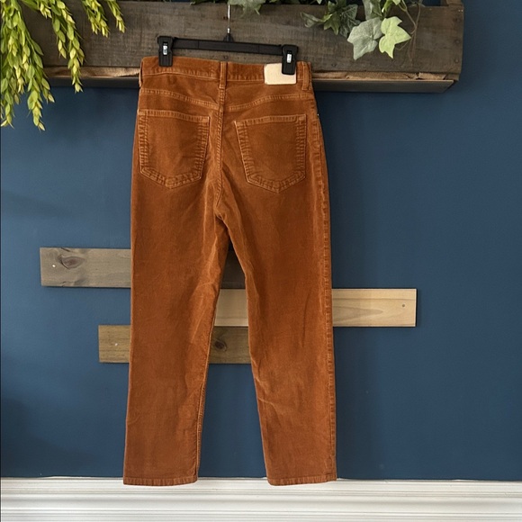 Everlane Cheeky Baby Cord Straight Crop Pants in Acorn EUC. 29 - Picture 2 of 8